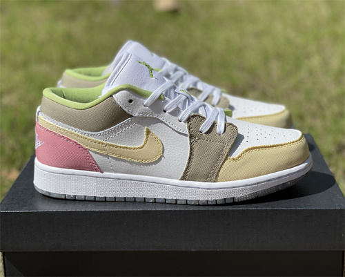 Original level_ Air Jordan 1 LOW low-top powder color color matching_ goods number_ DJ0341-100_ full code shipment 36 --- 39-54f003ad